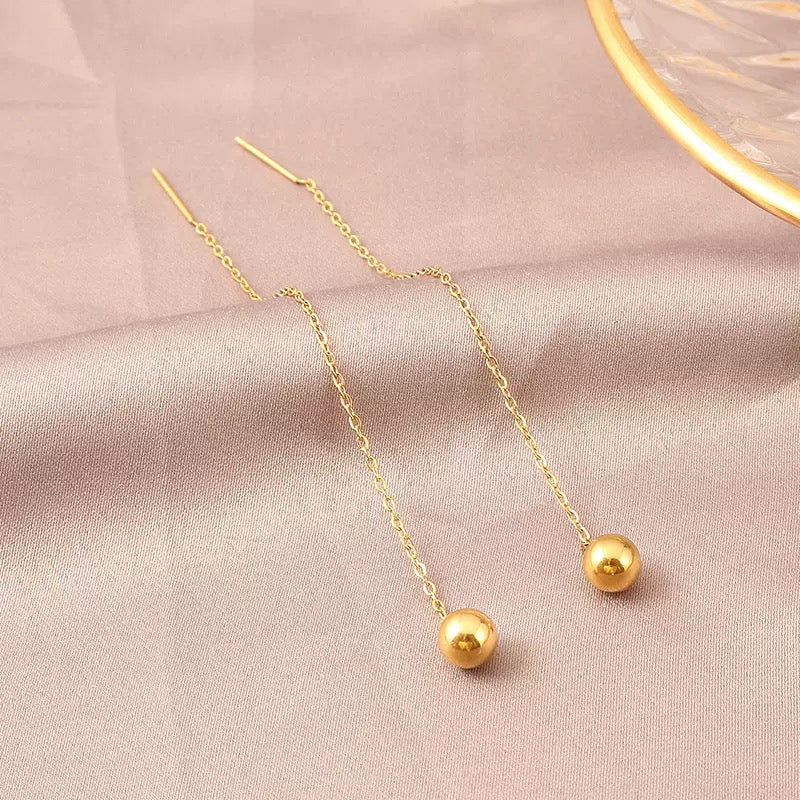 #11 Stainless steel rose gold earrings 2 years color warranty with a minimum order of 50 pieces