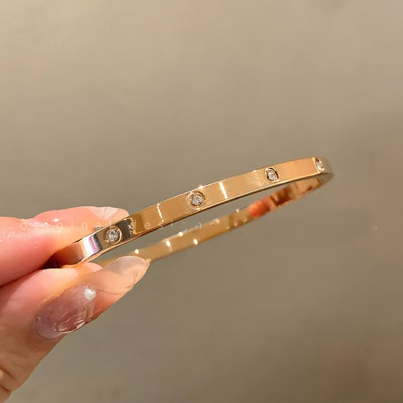 #5 Stainless steel rose gold bracelet 2 year color warranty with a minimum order of 50 pieces