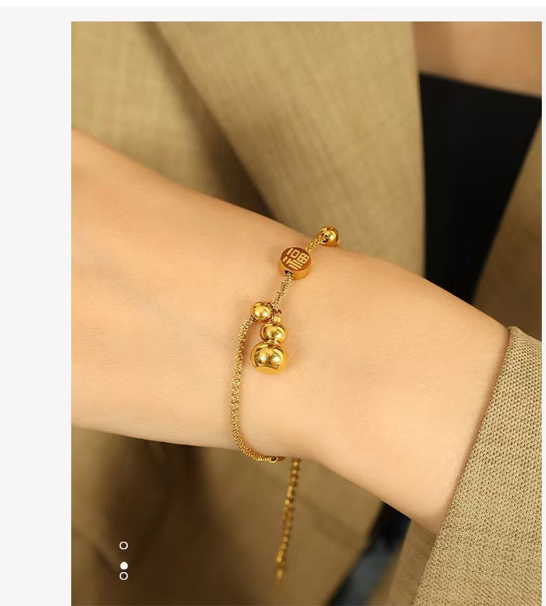 #9 stainless steel gold-plated bracelet 2-year color warranty with a minimum order of 50 pieces