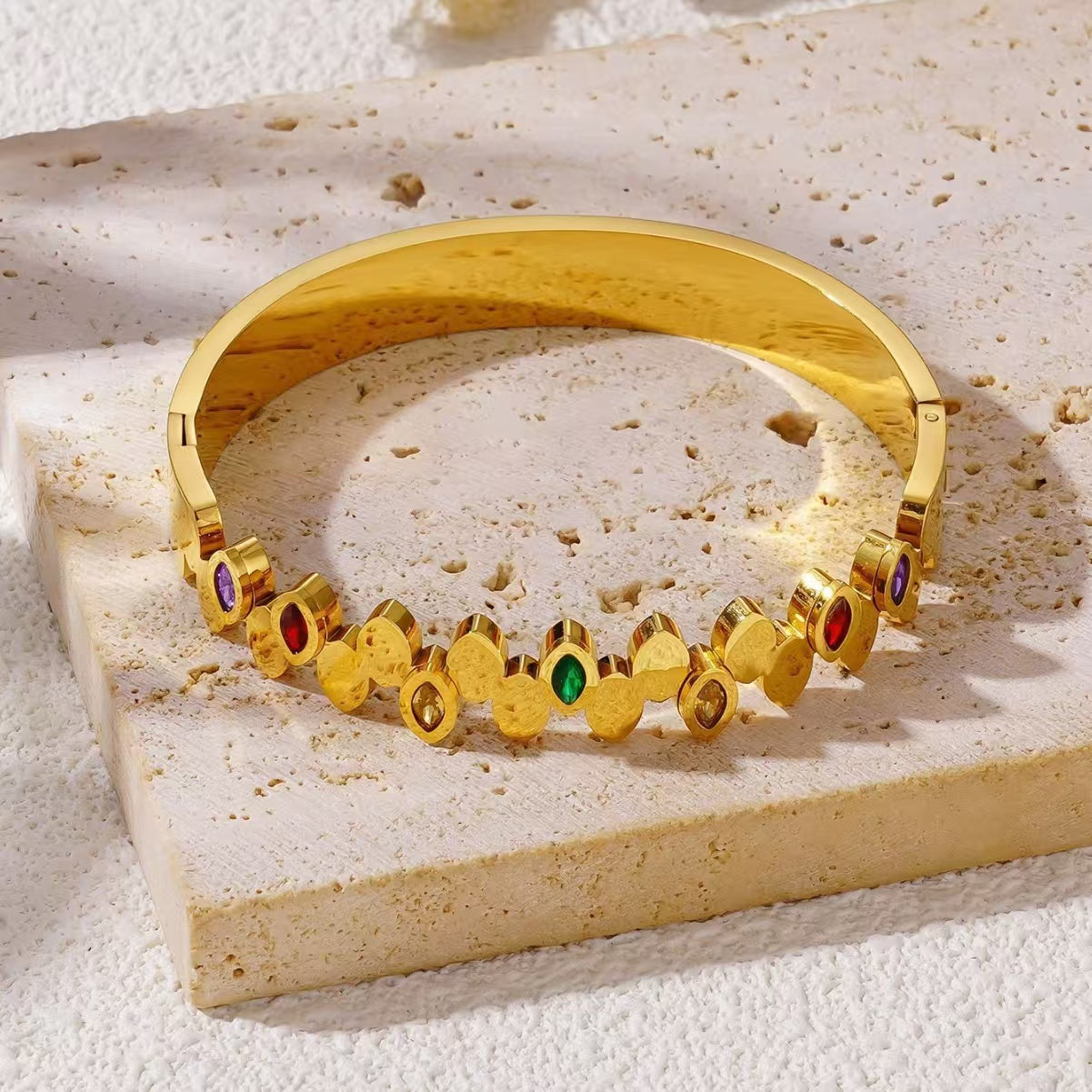 #10 stainless steel gold-plated bracelet 2-year color warranty with a minimum order of 50 pieces