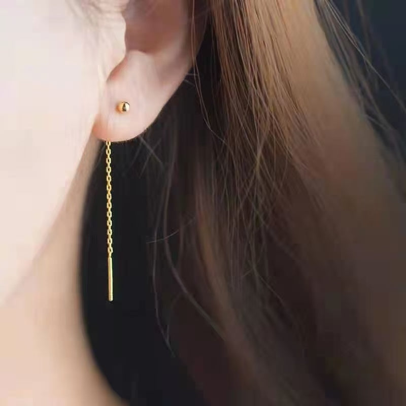 #11 Stainless steel rose gold earrings 2 years color warranty with a minimum order of 50 pieces