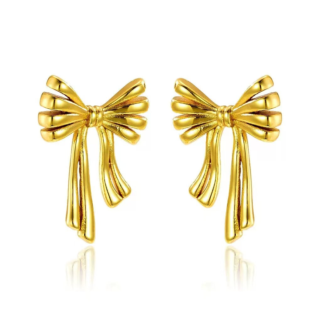 #30 Stainless Steel Rose Gold Earrings 2 Year Color Warranty with 50 Pieces Minimum Order