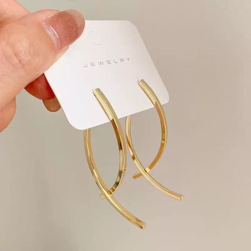 #33 Stainless Steel Gold Plated Earrings 2 Year Color Warranty with 50 Pieces Minimum Order