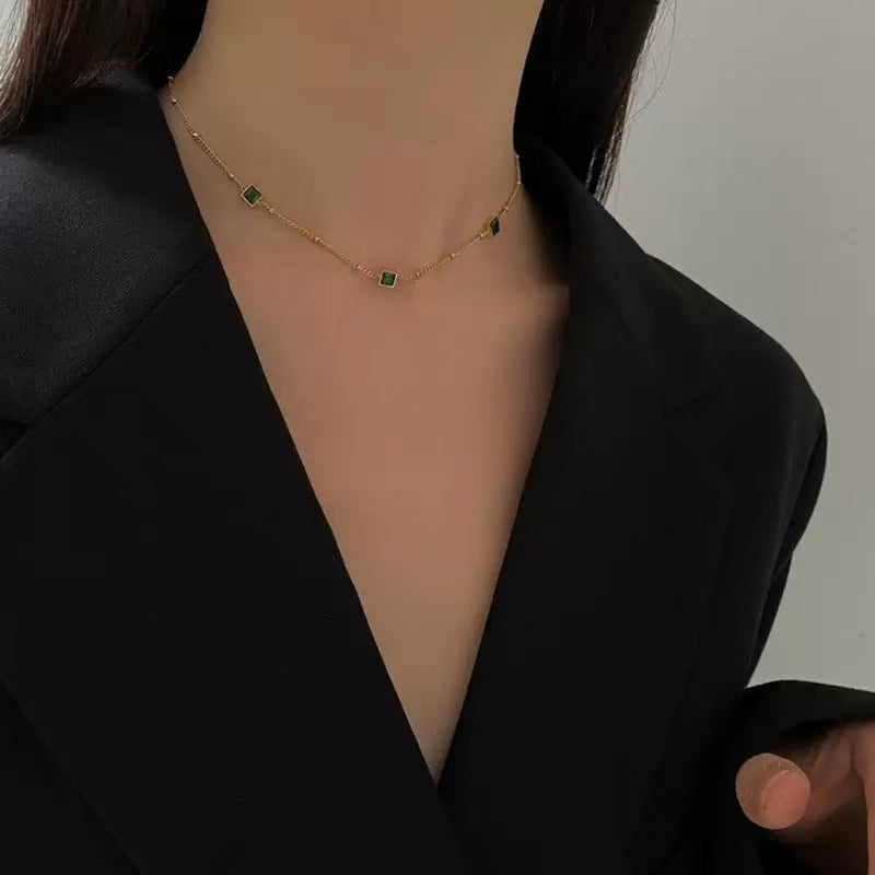 #43 stainless steel gold-plated necklace 2-year color warranty with 50 pieces minimum order