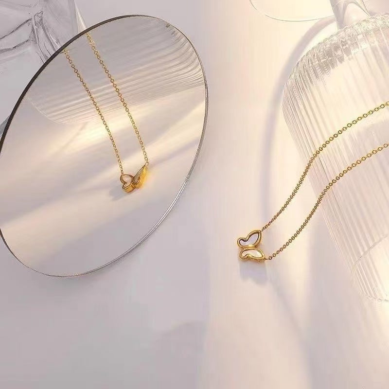 #55 stainless steel gold-plated necklace 2-year color warranty with 50 pieces minimum order