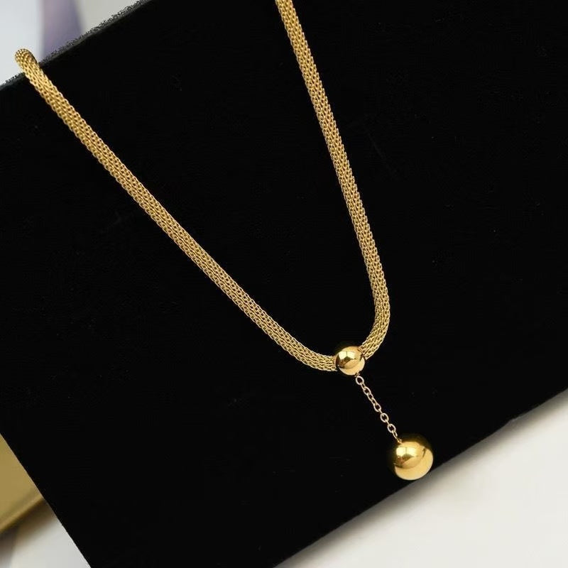 #59 stainless steel gold-plated necklace 2-year color warranty with 50 pieces minimum order
