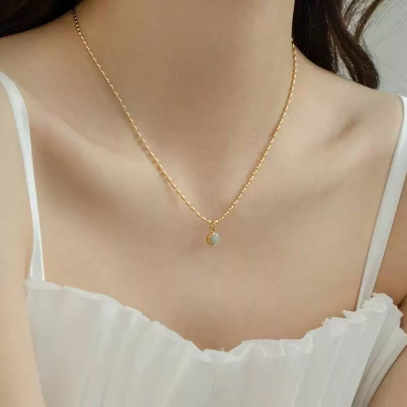 #65 stainless steel gold-plated necklace 2-year color warranty with 50 pieces minimum order