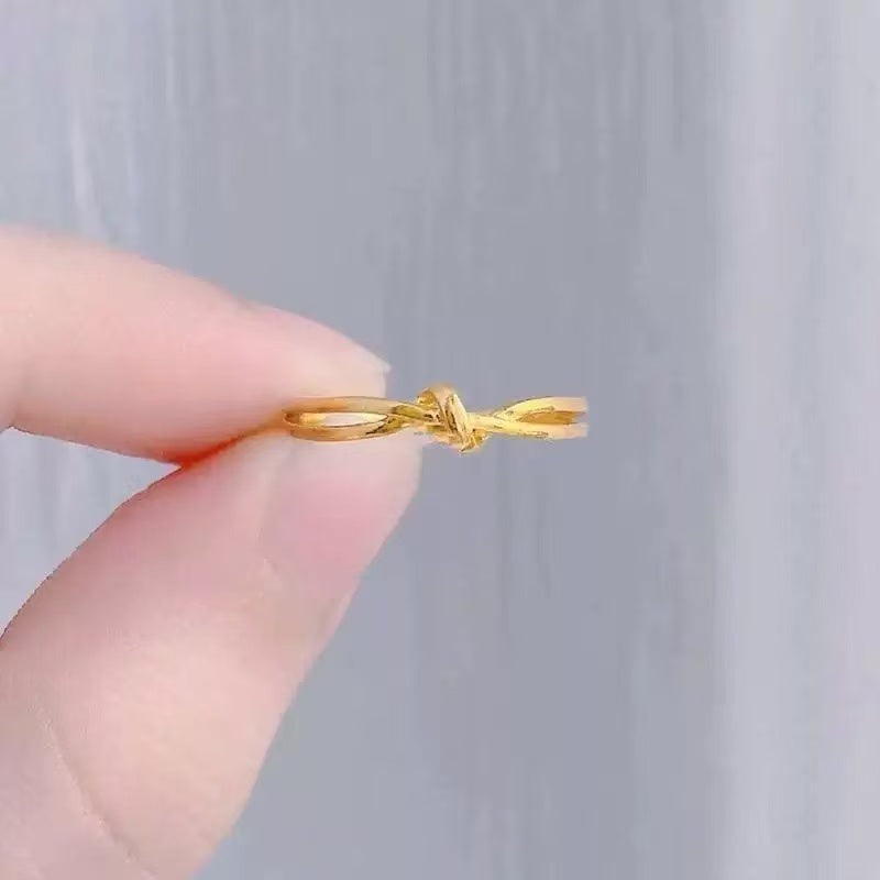 #79 Stainless Steel Gold Plated Ring 2 Year Color Warranty with 50 Pieces Minimum Order