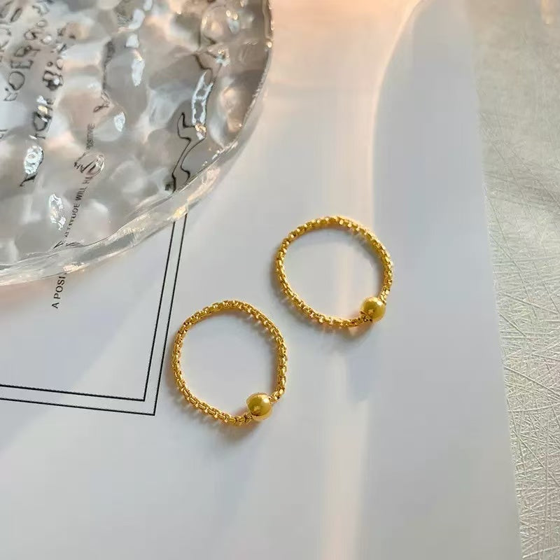 #80 Stainless Steel Gold Plated Ring 2 Year Color Warranty with 50 Pieces Minimum Order