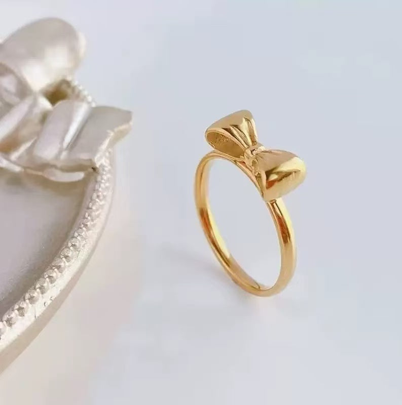 #84 Stainless Steel Gold Plated Ring 2 Year Color Warranty with 50 Pieces Minimum Order