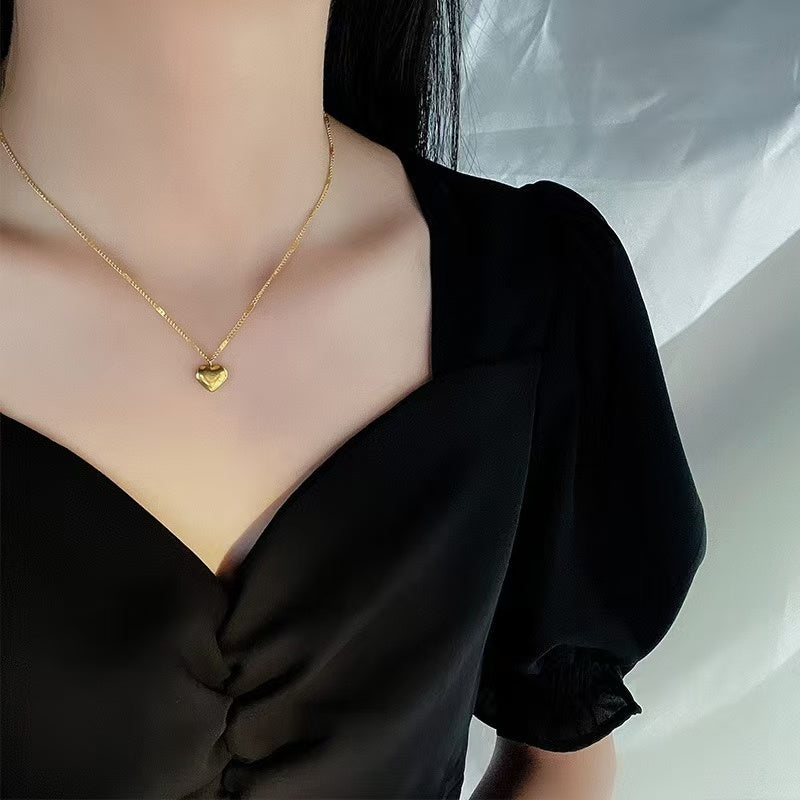 #96 Stainless steel gold-plated necklace 2 year color warranty with minimum order of 50 pieces
