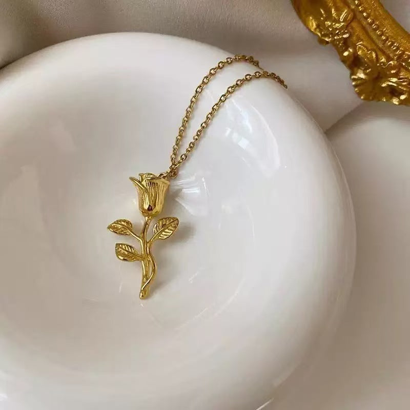 #98 Stainless steel gold-plated necklace 2 year color warranty with minimum order of 50 pieces