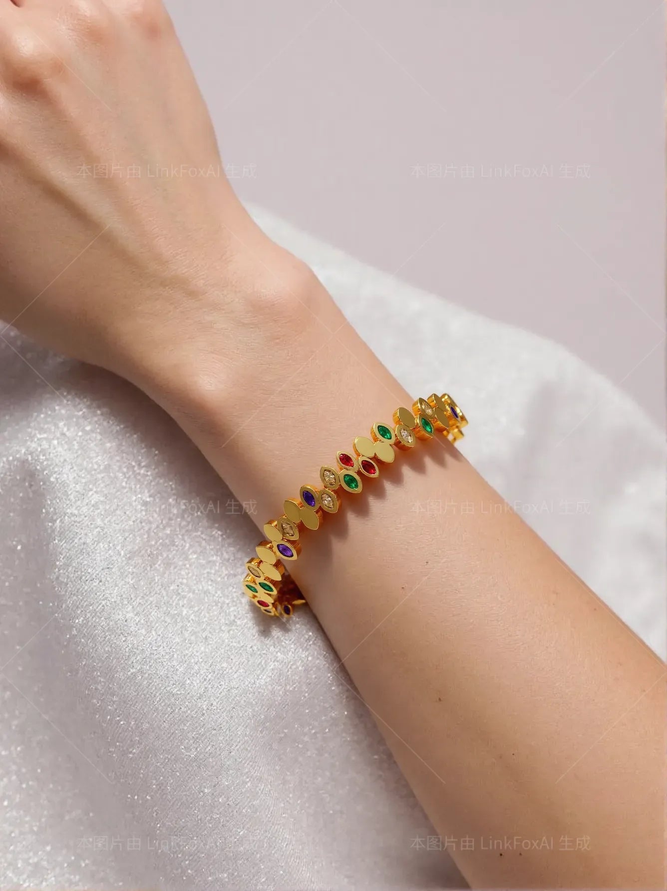 #10 stainless steel gold-plated bracelet 2-year color warranty with a minimum order of 50 pieces