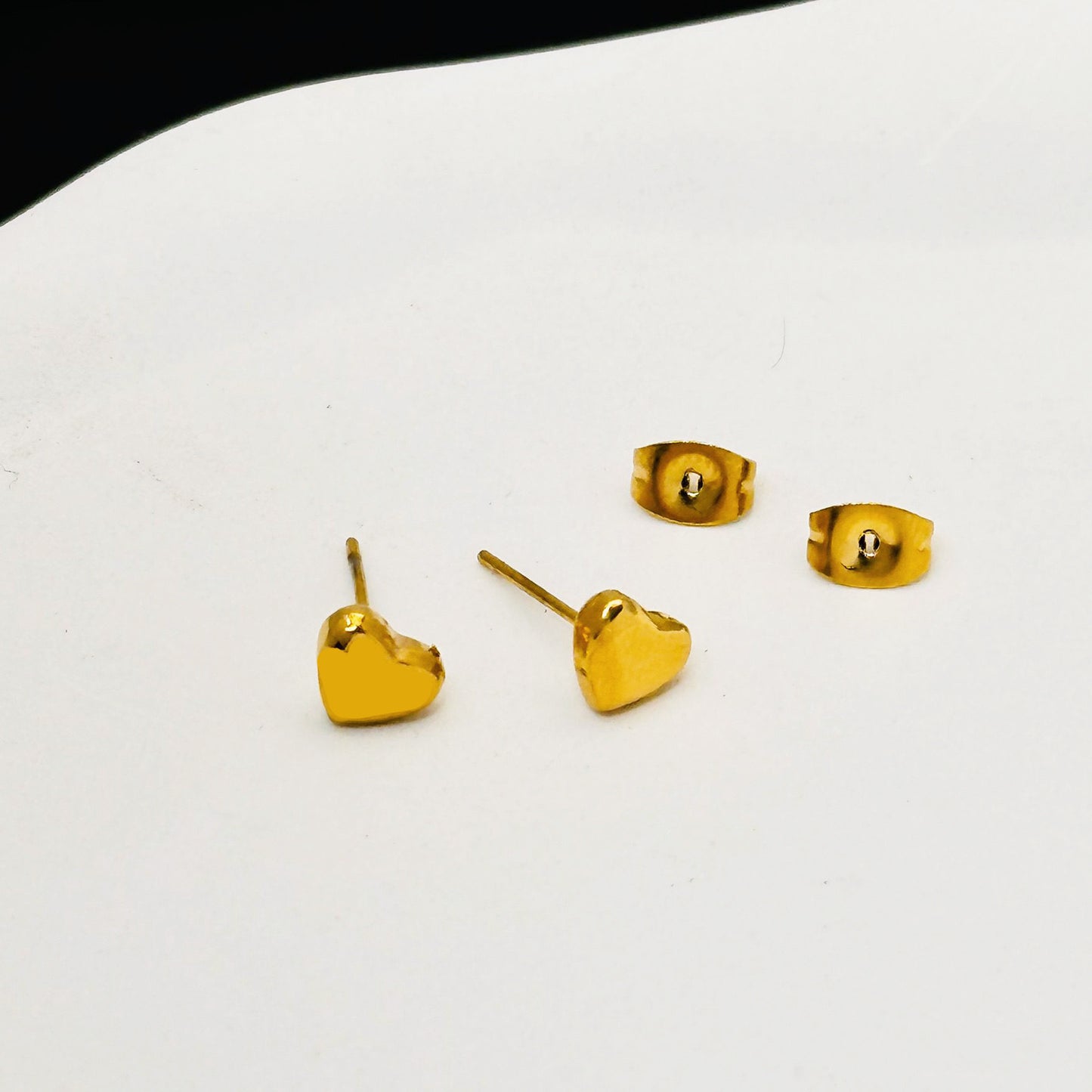#12 Stainless Steel Rose Gold Earrings 2 Year Color Warranty with 50 Pieces for Minimum Order