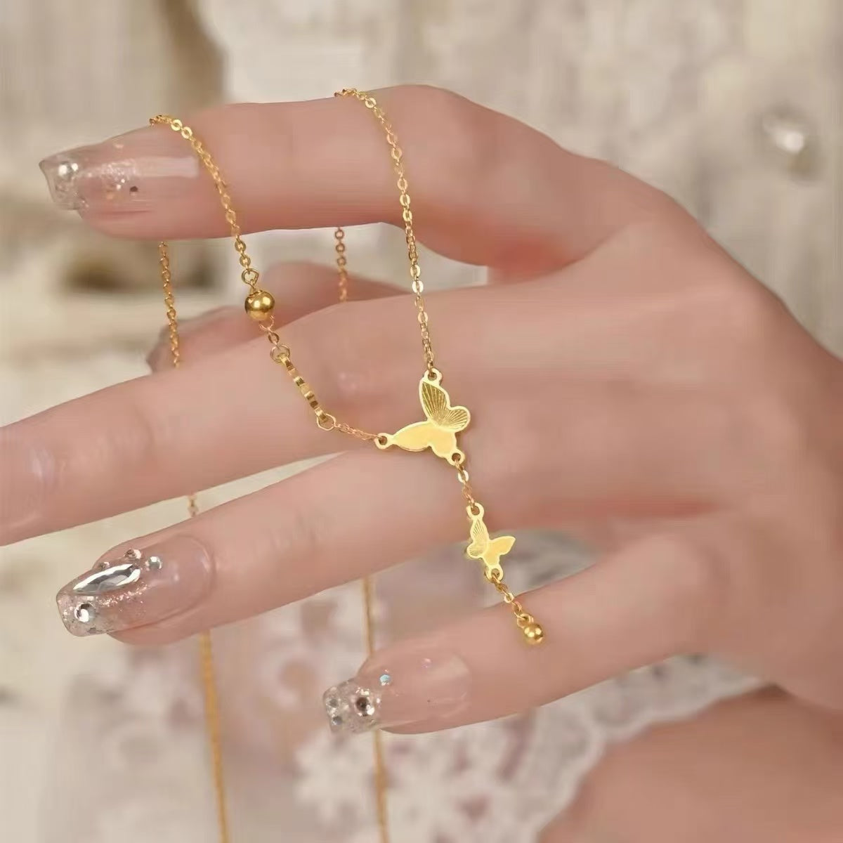#39 stainless steel gold-plated necklace 2-year color warranty with 50 pieces minimum order