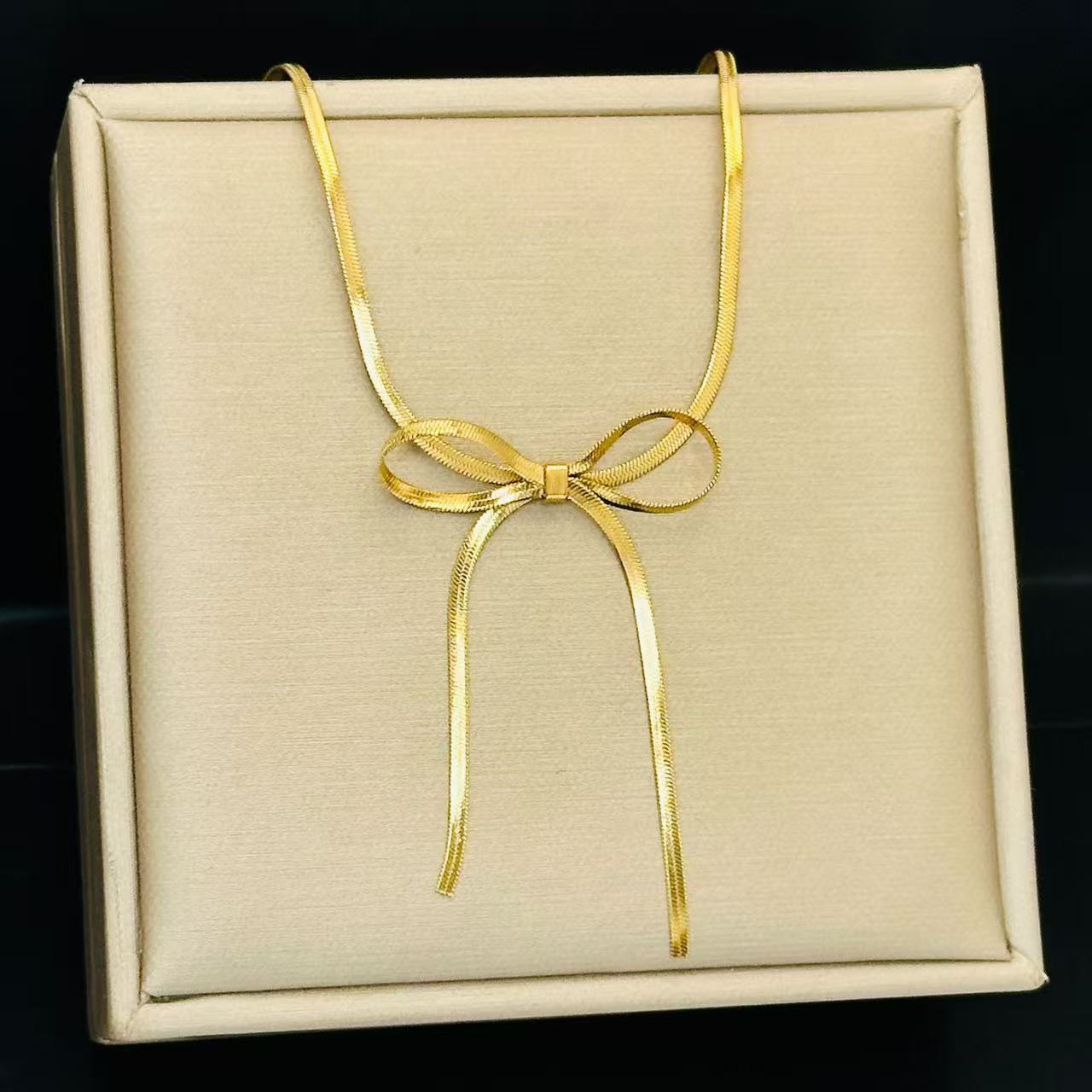 #47 stainless steel gold-plated necklace 2-year color warranty with 50 pieces minimum order